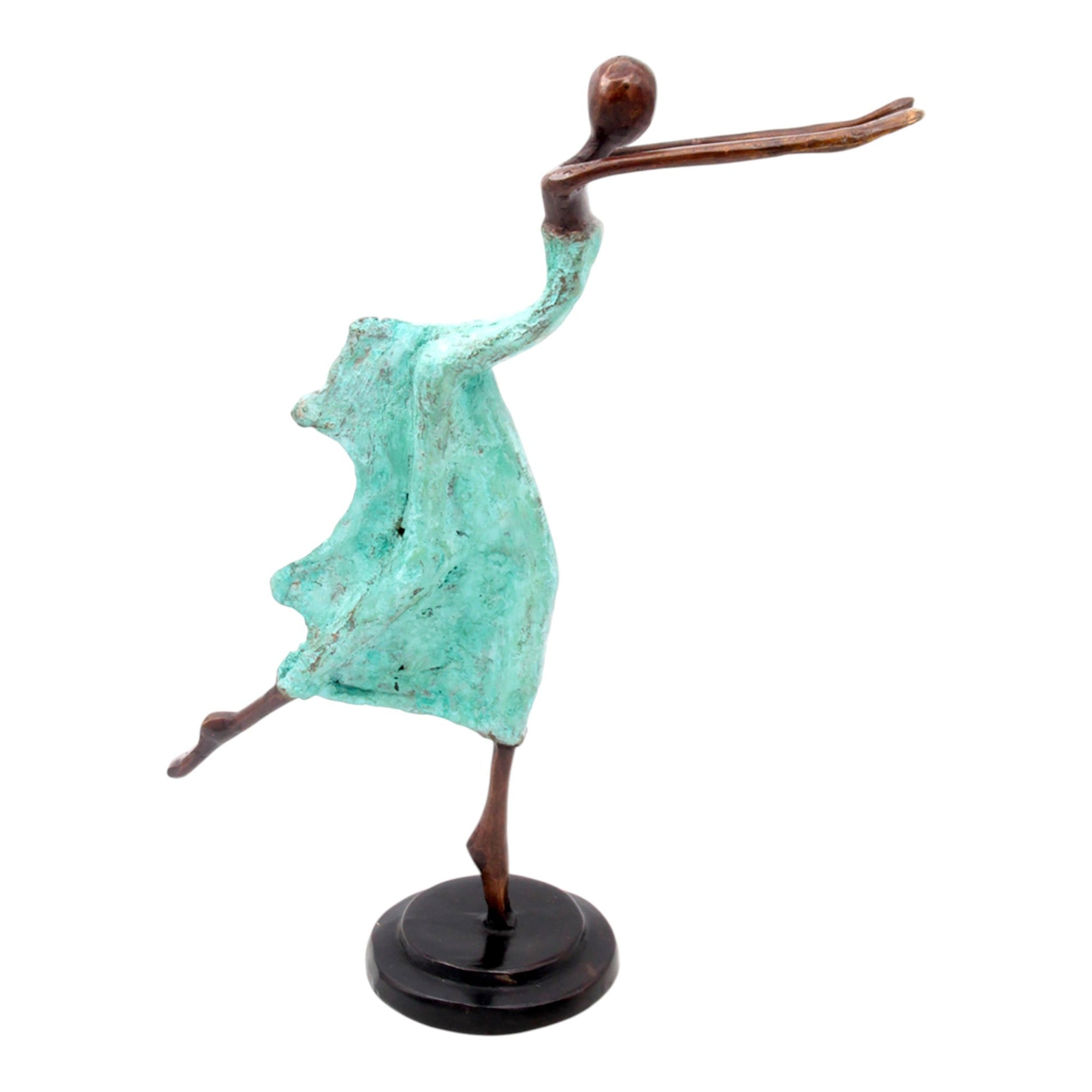 Danseuse 35 cm turquoise n°1 