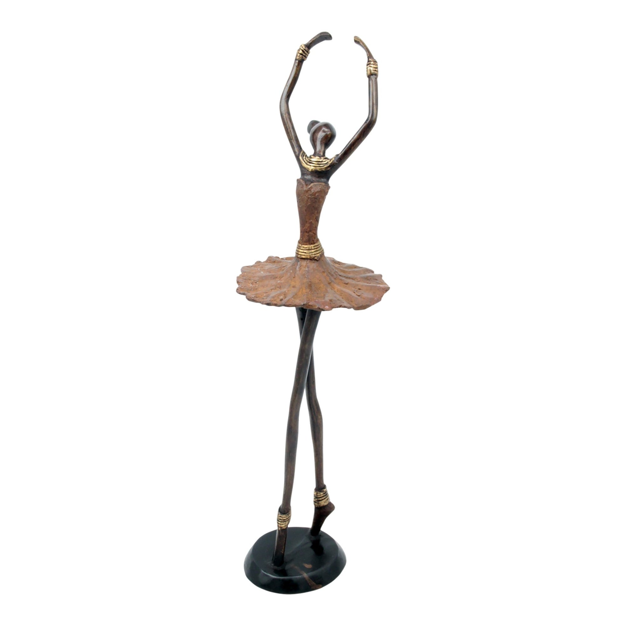 Ballerine 45 cm marron n°3 