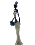 Bronze Mohamadi Dermé 30 cm vert n°3 Bronzes d'Afrique