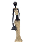 Bronze Mohamadi Dermé 30 cm doré n°5 Bronzes d'Afrique