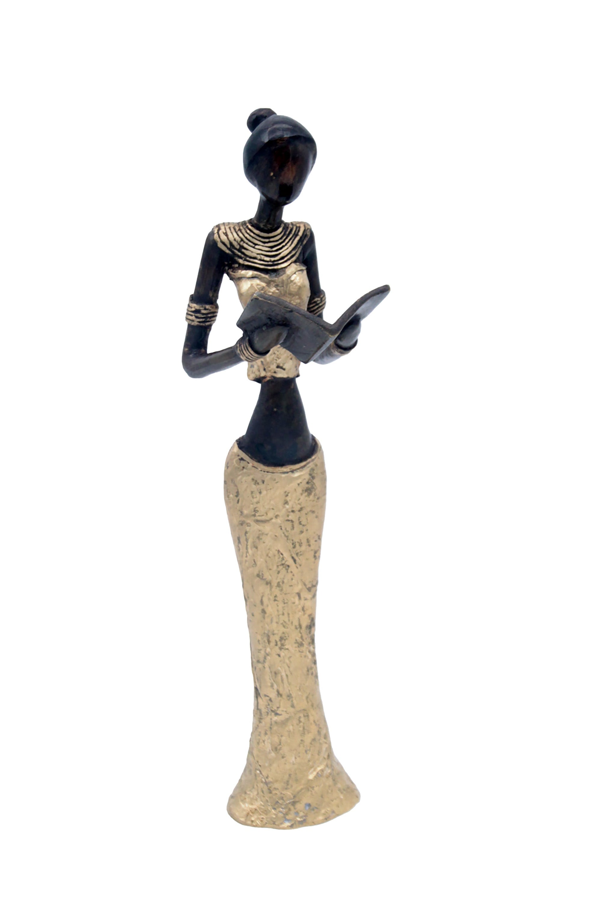 Bronze Mohamadi Dermé 30 cm doré n°7 Bronzes d'Afrique