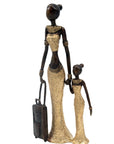 Bronze Mohamadi Dermé 30 cm doré n°8 Bronzes d'Afrique