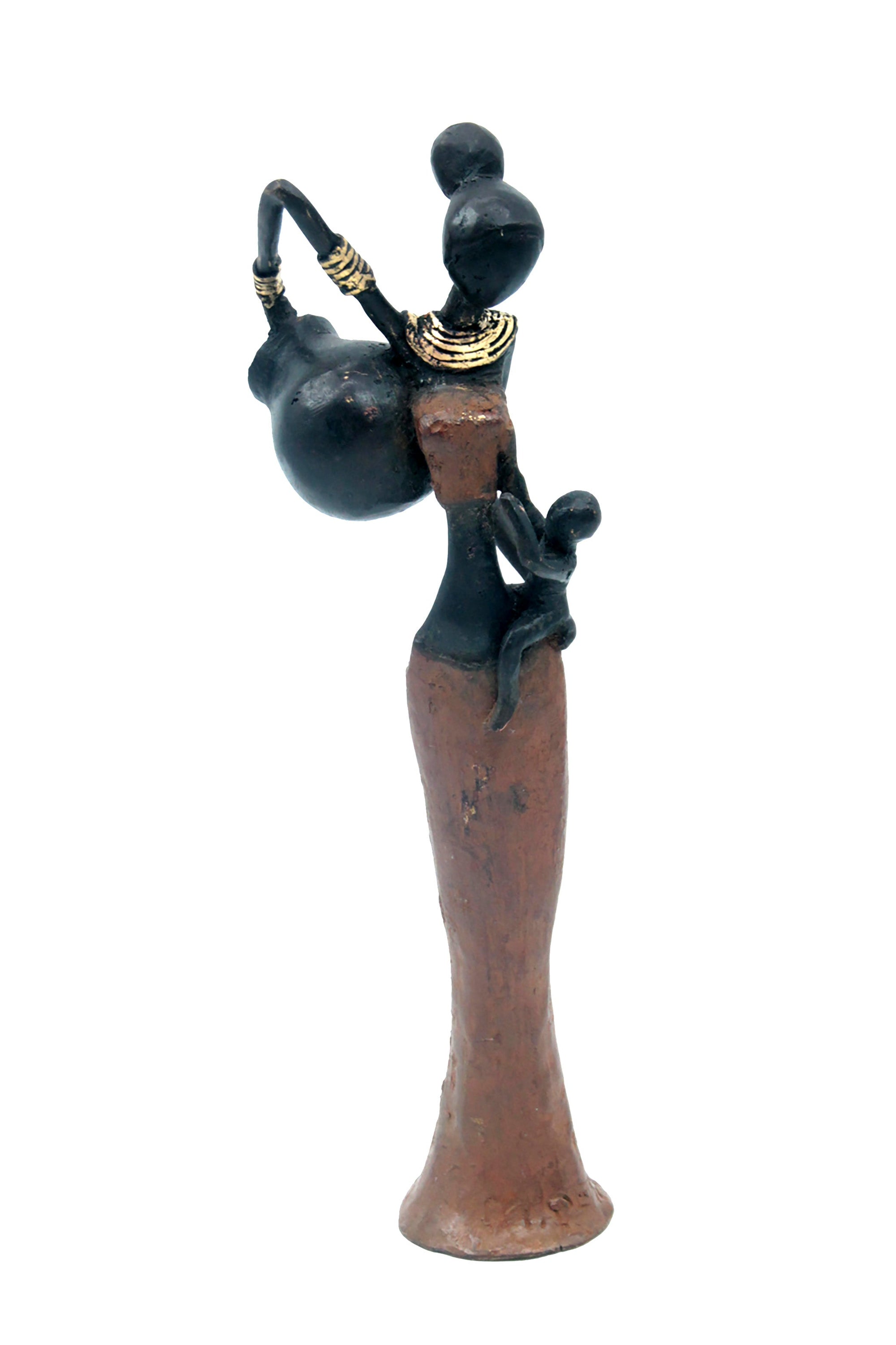 Bronze Mohamadi Dermé 30 cm marron n°1 Bronzes d'Afrique