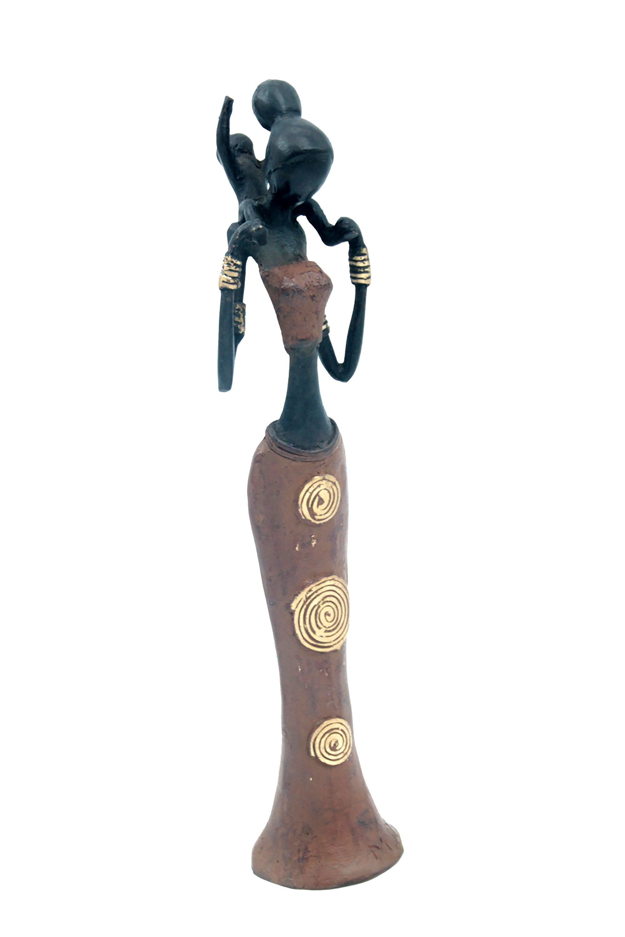 Bronze Mohamadi Dermé 30 cm marron n°2 Bronzes d'Afrique