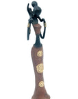 Bronze Mohamadi Dermé 30 cm marron n°2 Bronzes d'Afrique