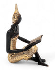 Bronze assis à poser 25 cm doré n°2 