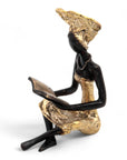 Bronze assis à poser 25 cm doré n°2 