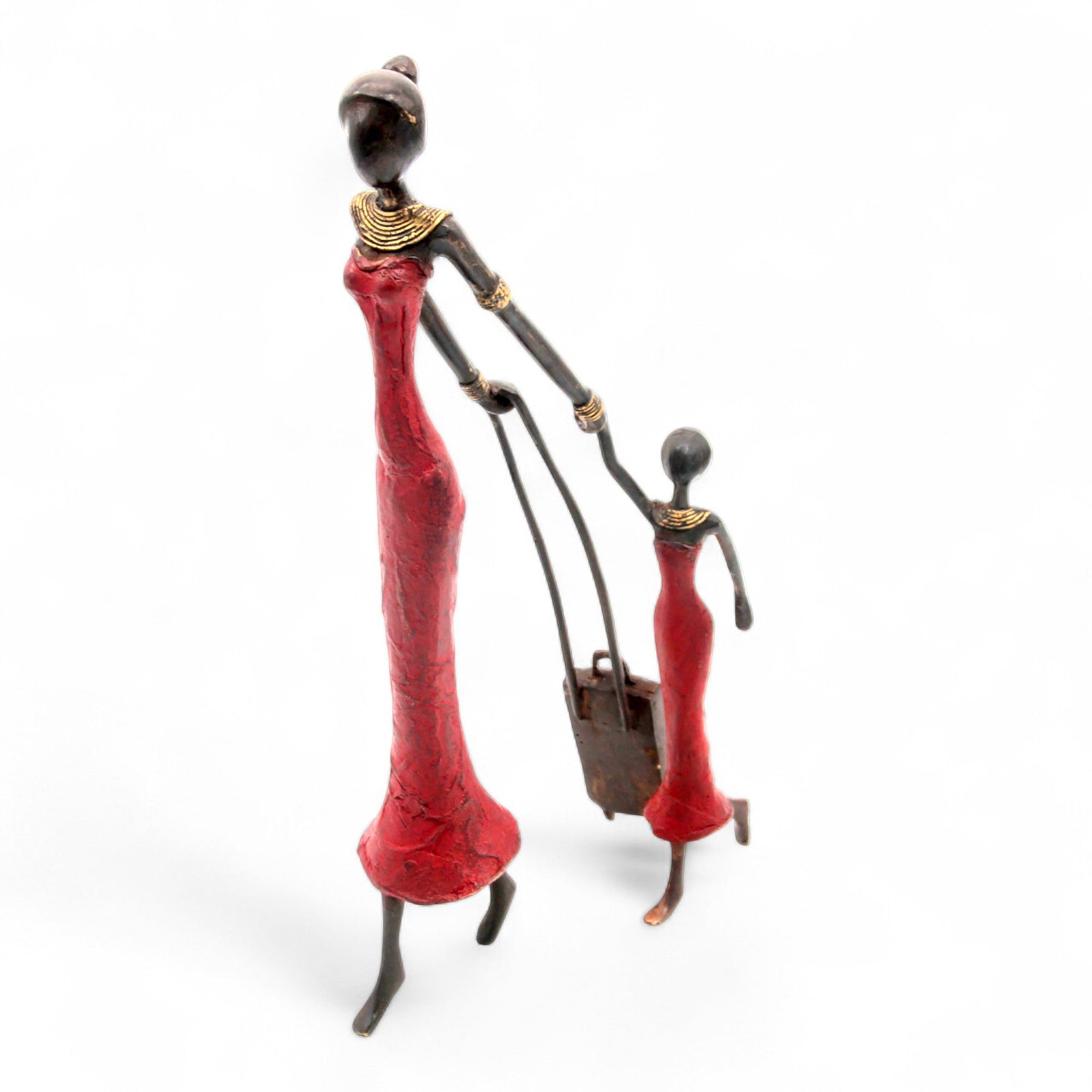 Bronze Mohamadi Dermé 40 cm rouge n°1 