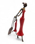 Bronze Mohamadi Dermé 40 cm rouge n°1 