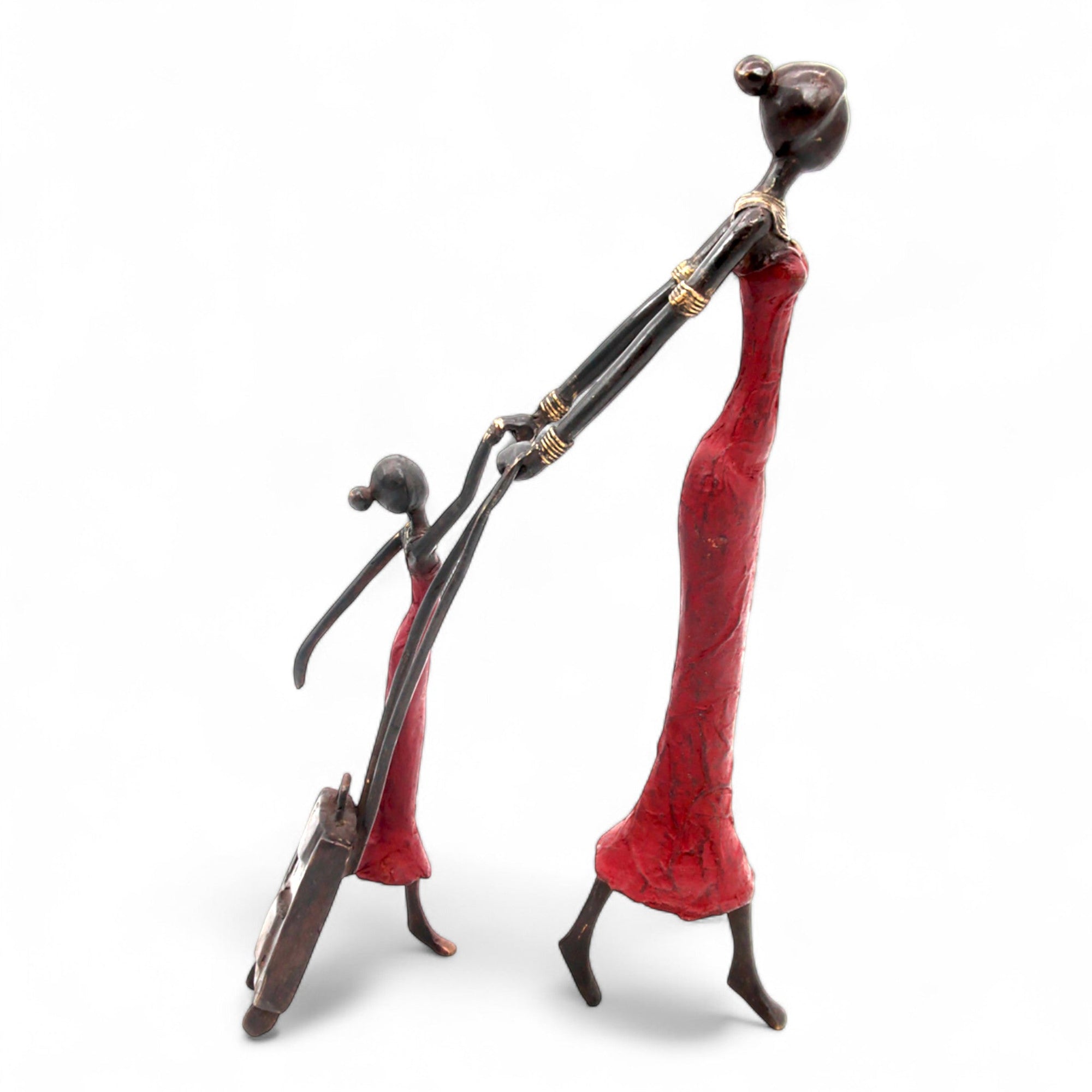 Bronze Mohamadi Dermé 40 cm rouge n°1 