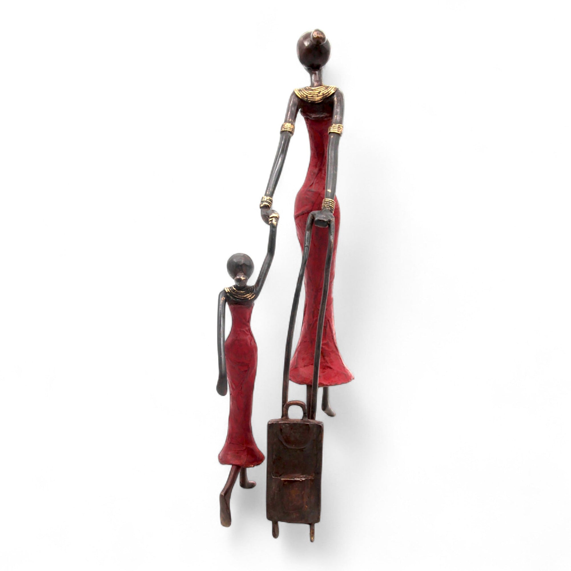 Bronze Mohamadi Dermé 40 cm rouge n°1 