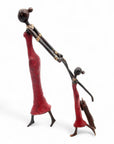 Bronze Mohamadi Dermé 40 cm rouge n°1 