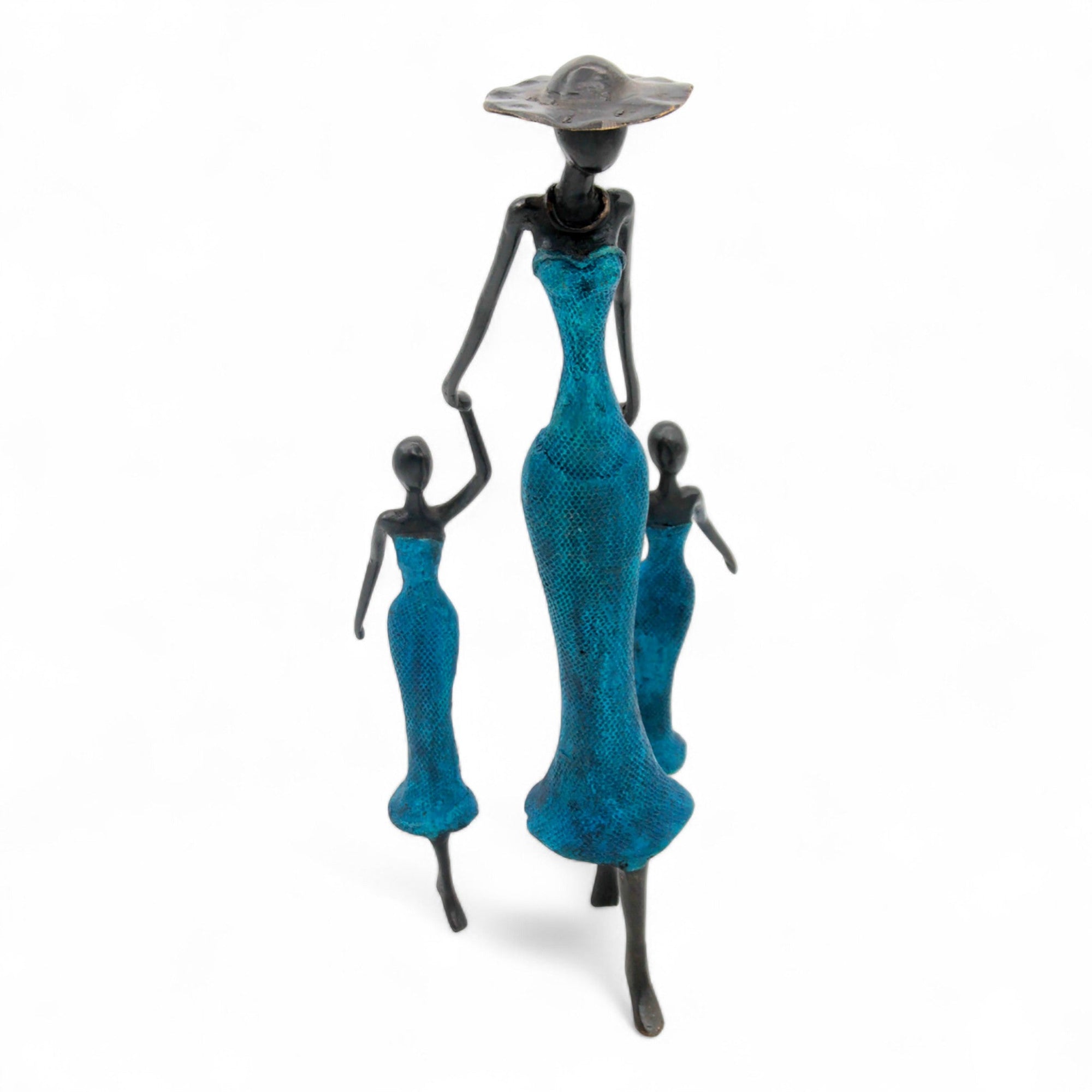 Bronze Mohamadi Dermé 40 cm bleu n°2 