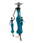 Bronze Mohamadi Dermé 40 cm bleu n°2 