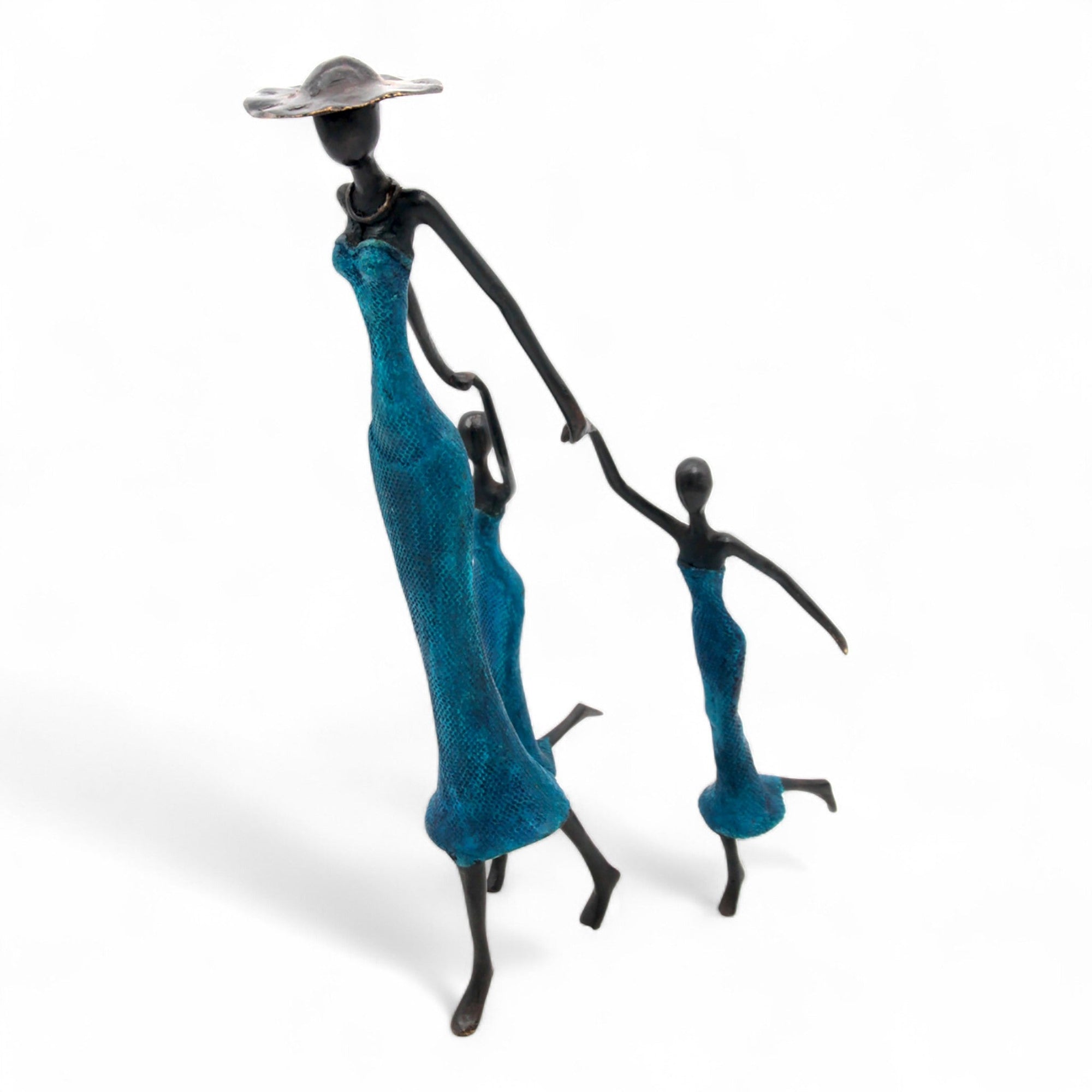 Bronze Mohamadi Dermé 40 cm bleu n°2 