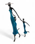 Bronze Mohamadi Dermé 40 cm bleu n°2 