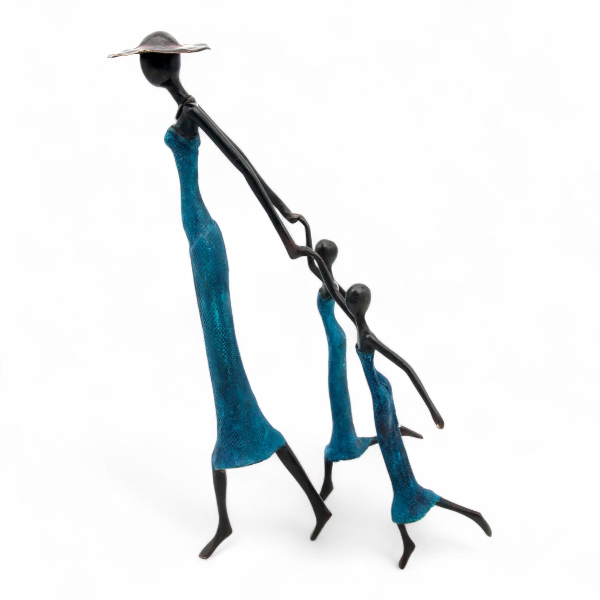 Bronze Mohamadi Dermé 40 cm bleu n°2 