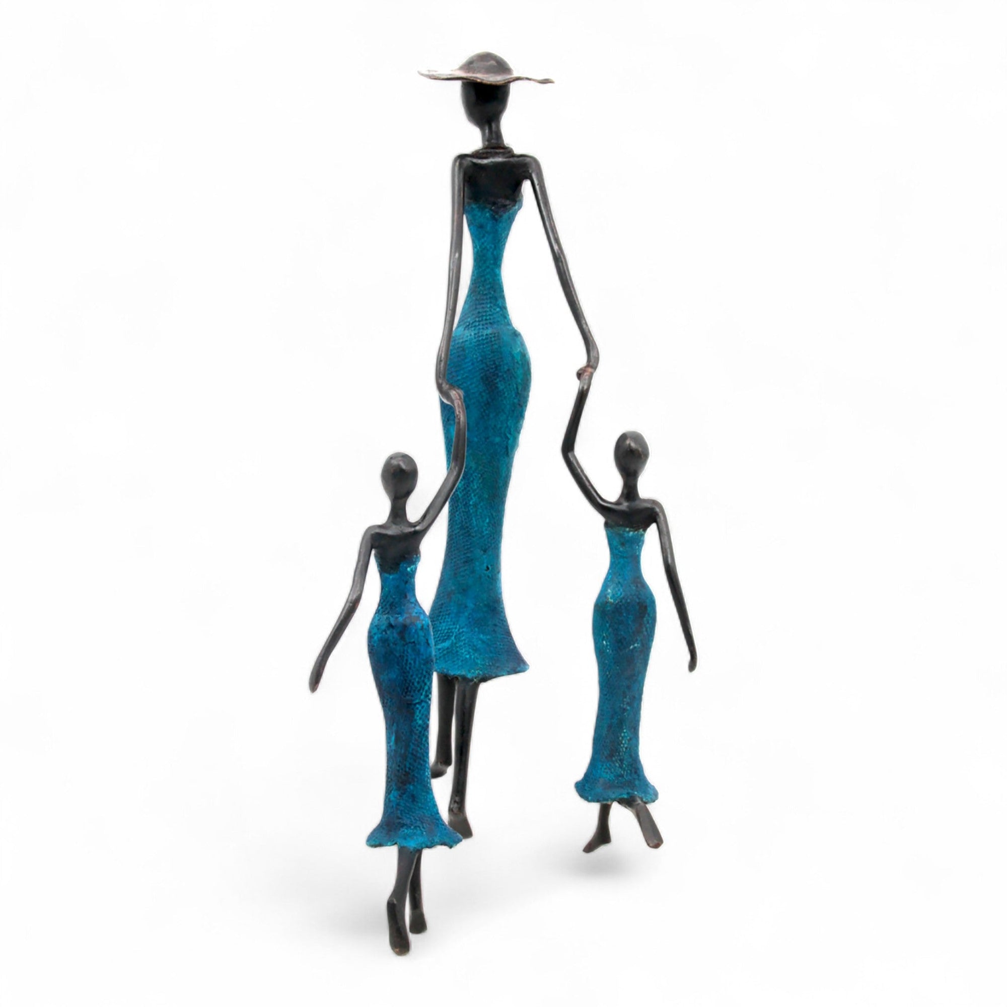Bronze Mohamadi Dermé 40 cm bleu n°2 
