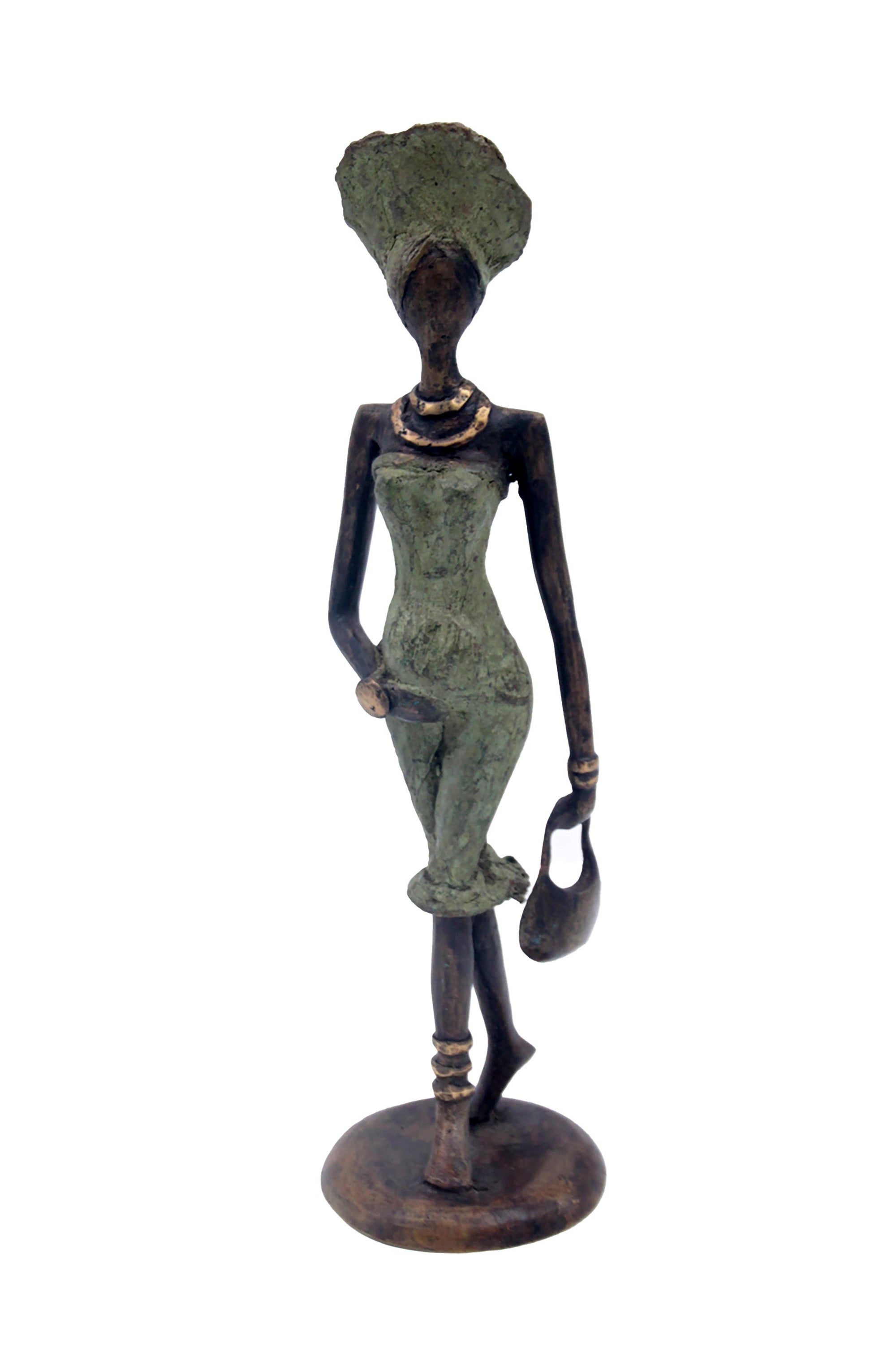 Bronze 30 cm vert n°1 Bronzes d'Afrique