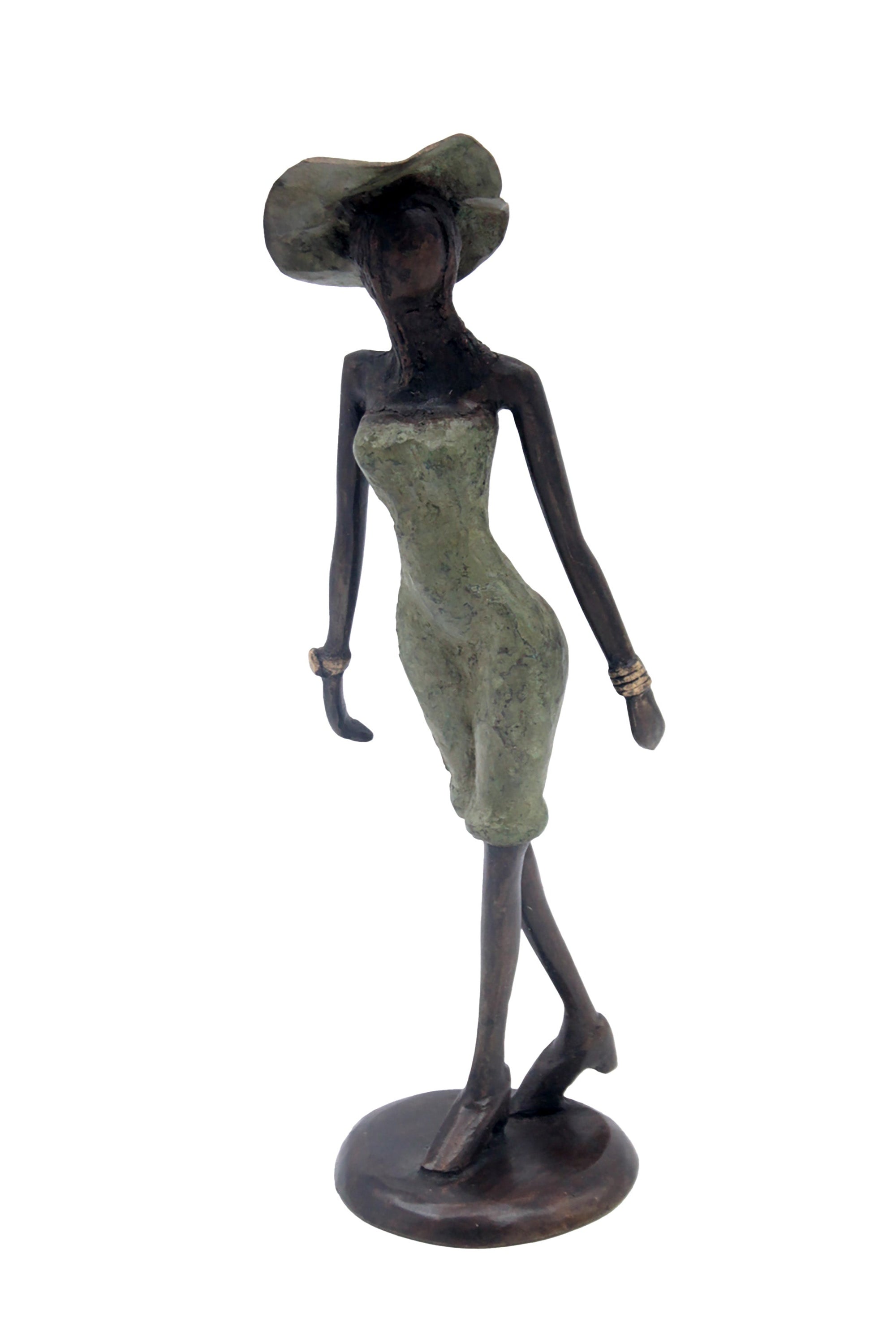 Bronze 30 cm vert n°3 Bronzes d'Afrique