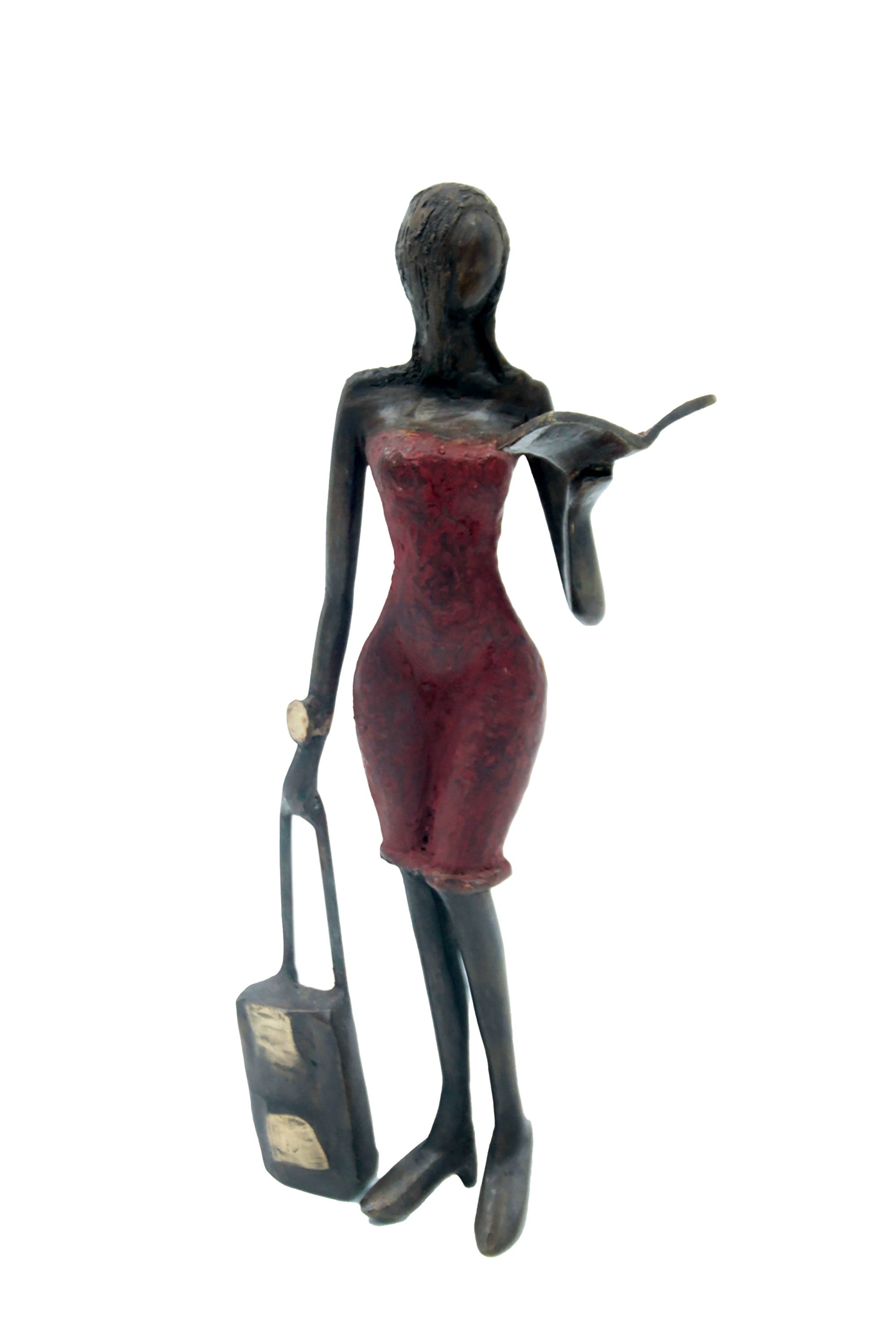 Bronze 30 cm rouge n°2 Bronzes d'Afrique