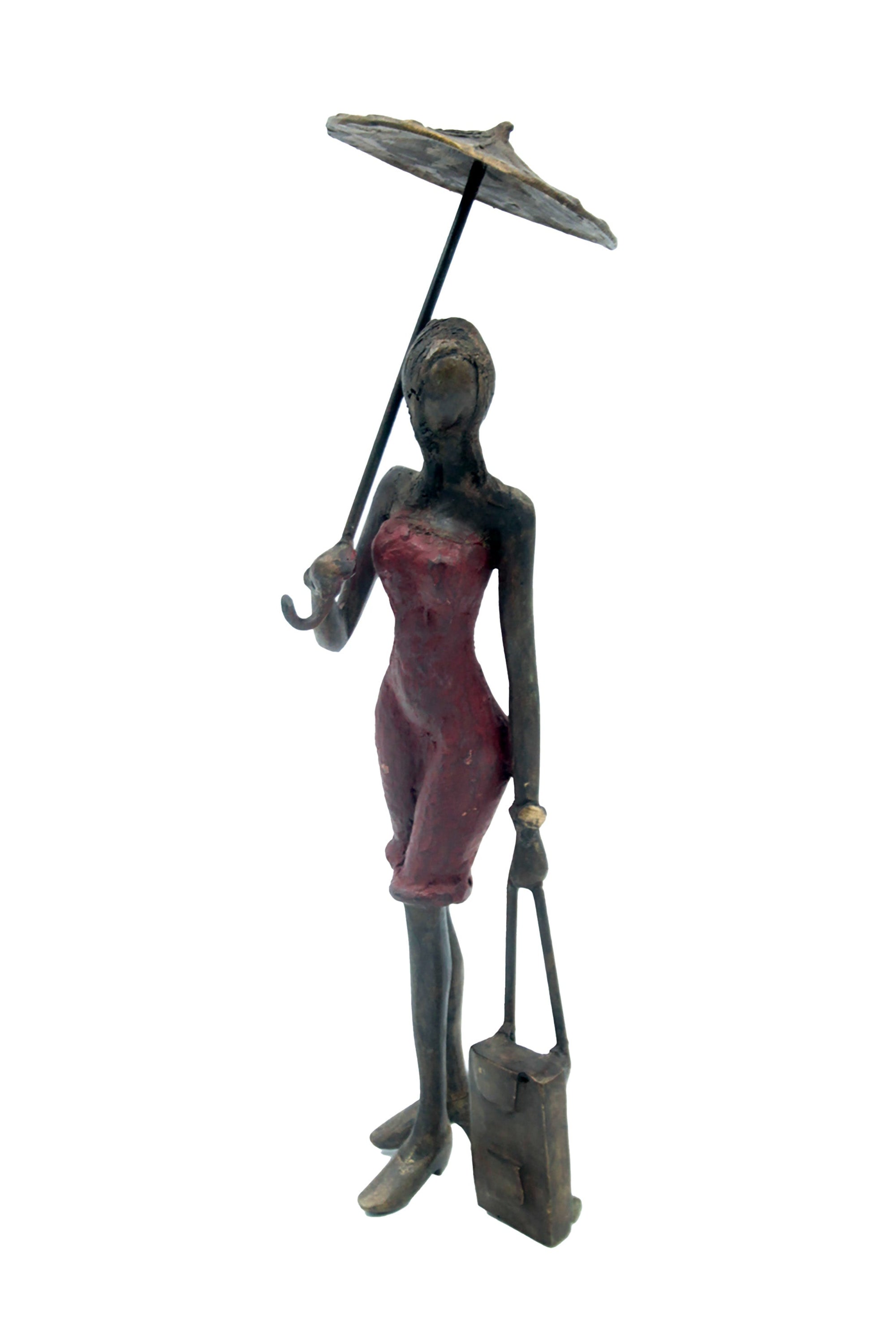 Bronze 30 cm rouge n°5 Bronzes d'Afrique
