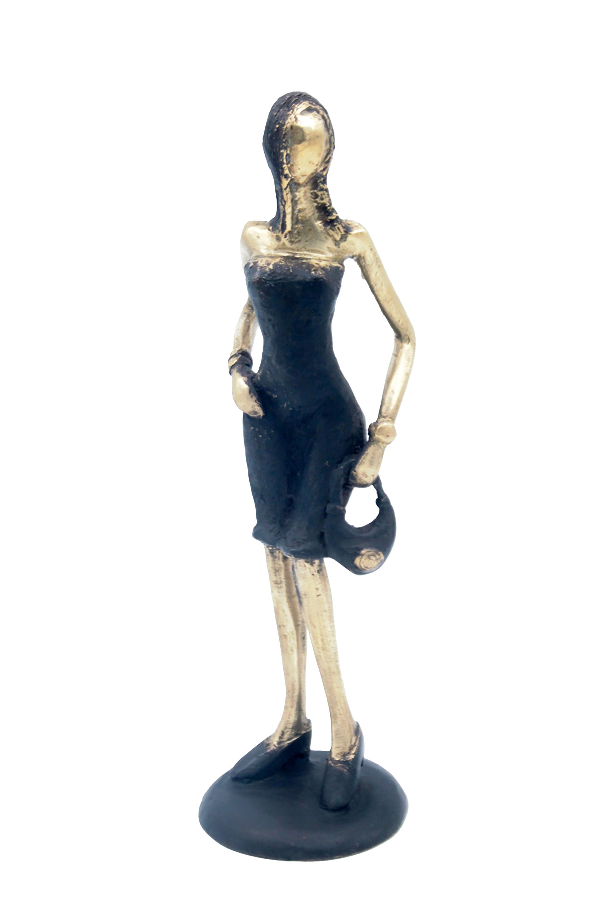 Bronze 30 cm noir et doré n°1 
