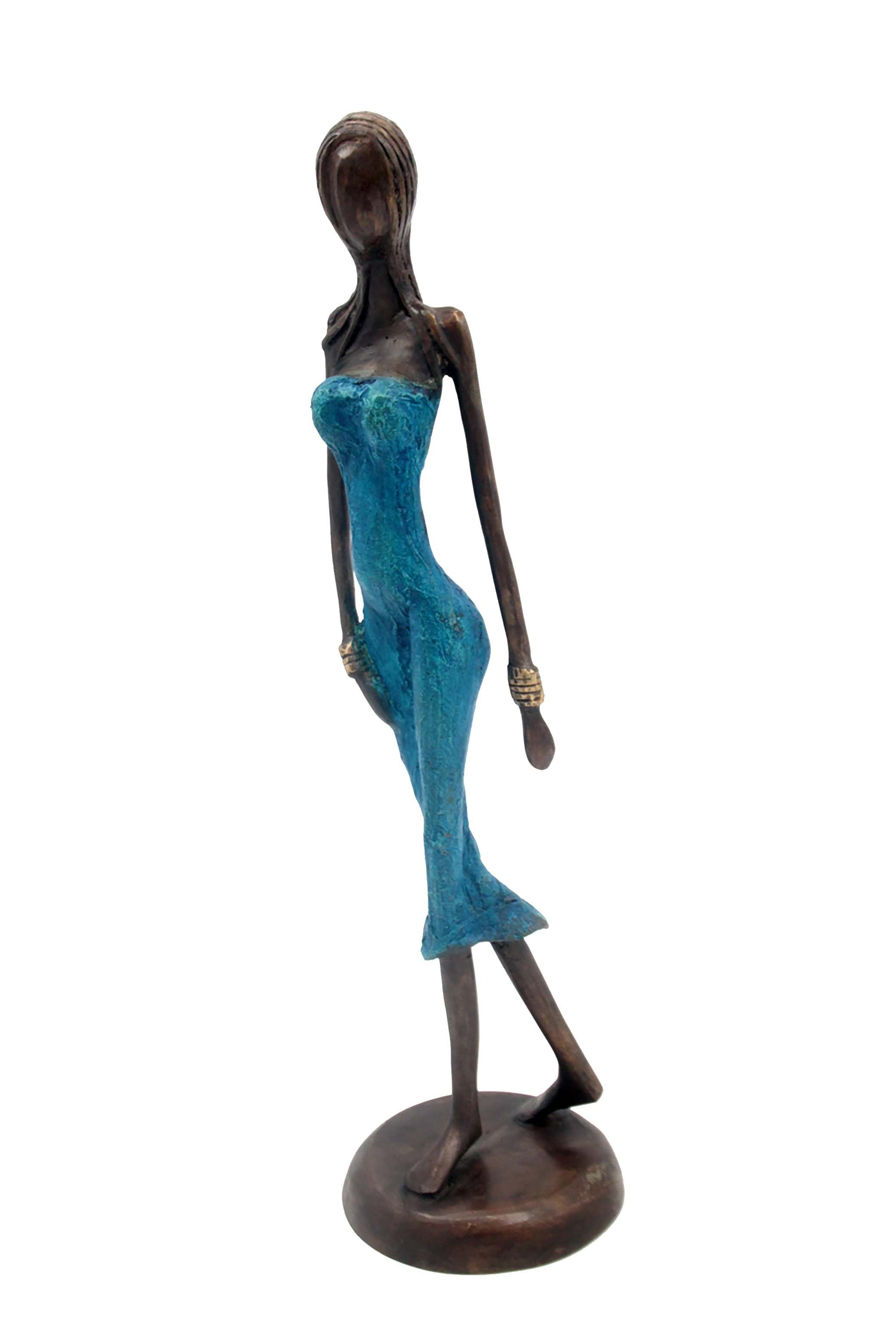 Bronze 40 cm bleu n°2 Bronzes d'Afrique