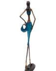 Bronze 55 cm bleu n°8 Bronzes d'Afrique
