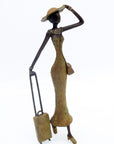 Bronze Mohamadi Dermé 40 cm vert n°1 Bronzes d'Afrique