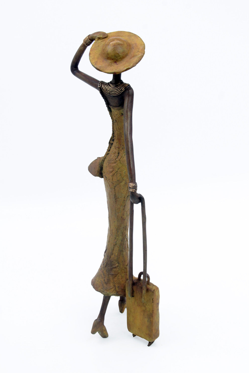 Bronze Mohamadi Dermé 40 cm vert n°1 Bronzes d'Afrique