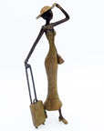 Bronze Mohamadi Dermé 40 cm vert n°1 Bronzes d'Afrique