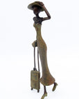 Bronze Mohamadi Dermé 40 cm vert n°2 Bronzes d'Afrique