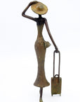 Bronze Mohamadi Dermé 40 cm vert n°2 Bronzes d'Afrique