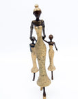 Bronze Mohamadi Dermé 30 cm doré n°9 Bronzes d'Afrique
