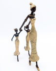 Bronze Mohamadi Dermé 30 cm doré n°9 Bronzes d'Afrique