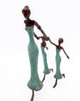 Bronze Mohamadi Dermé 40 cm turquoise n°2 Bronzes d'Afrique