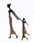 Bronze Mohamadi Dermé 30 cm marron n°6 Bronzes d'Afrique