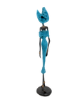 Bronze 55 cm bleu n°1 