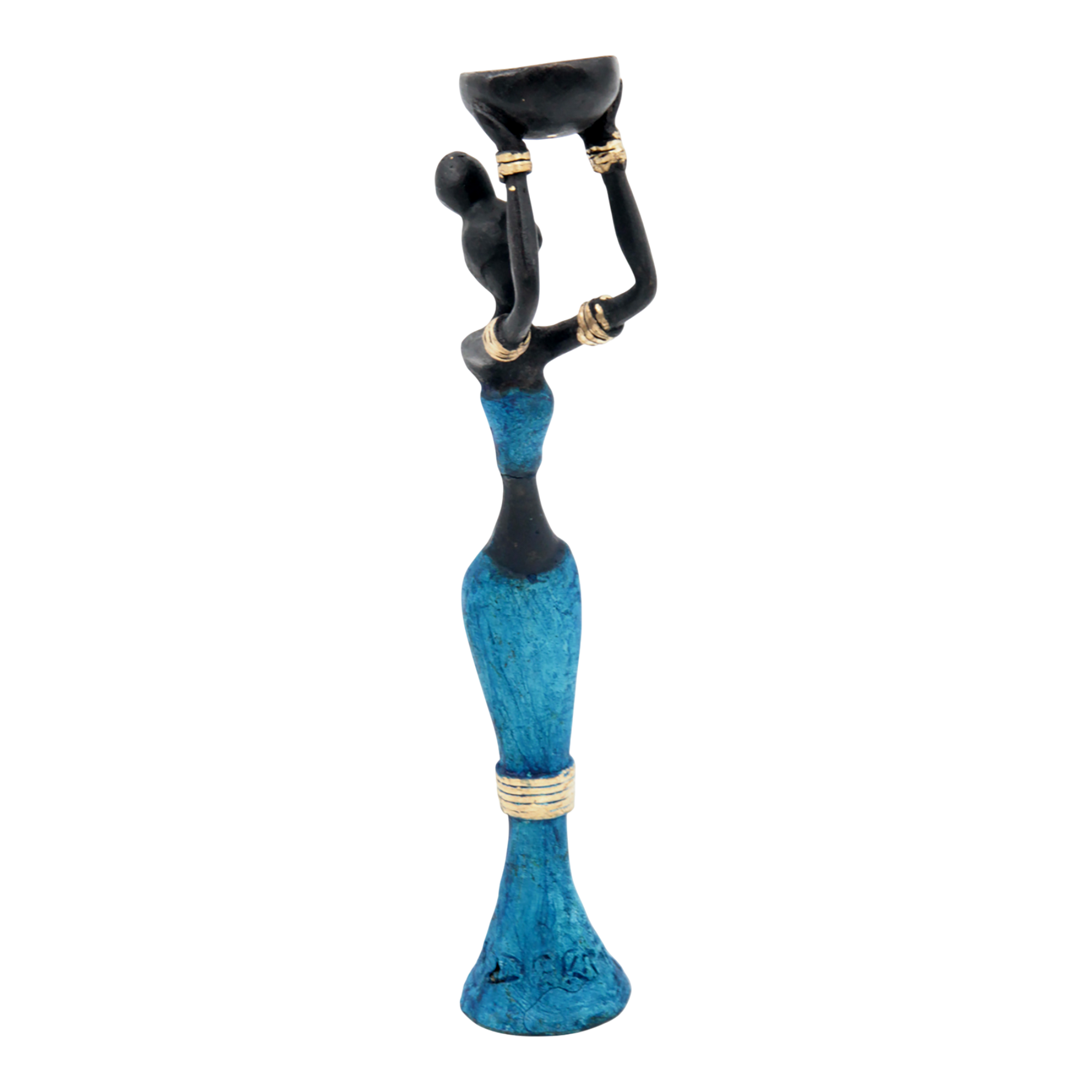 Bronze Mohamadi Dermé 20 cm bleu n°1 