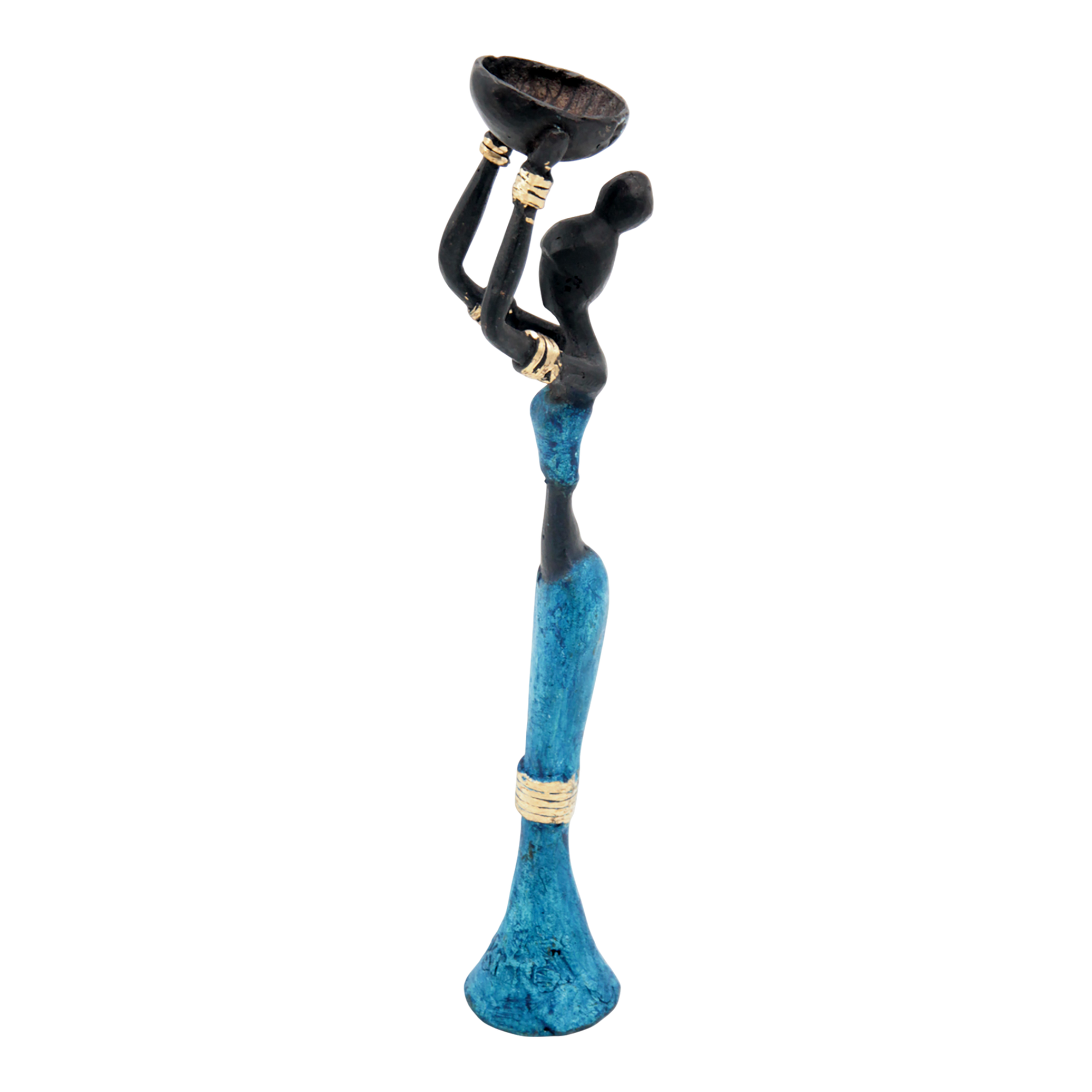 Bronze Mohamadi Dermé 20 cm bleu n°1 