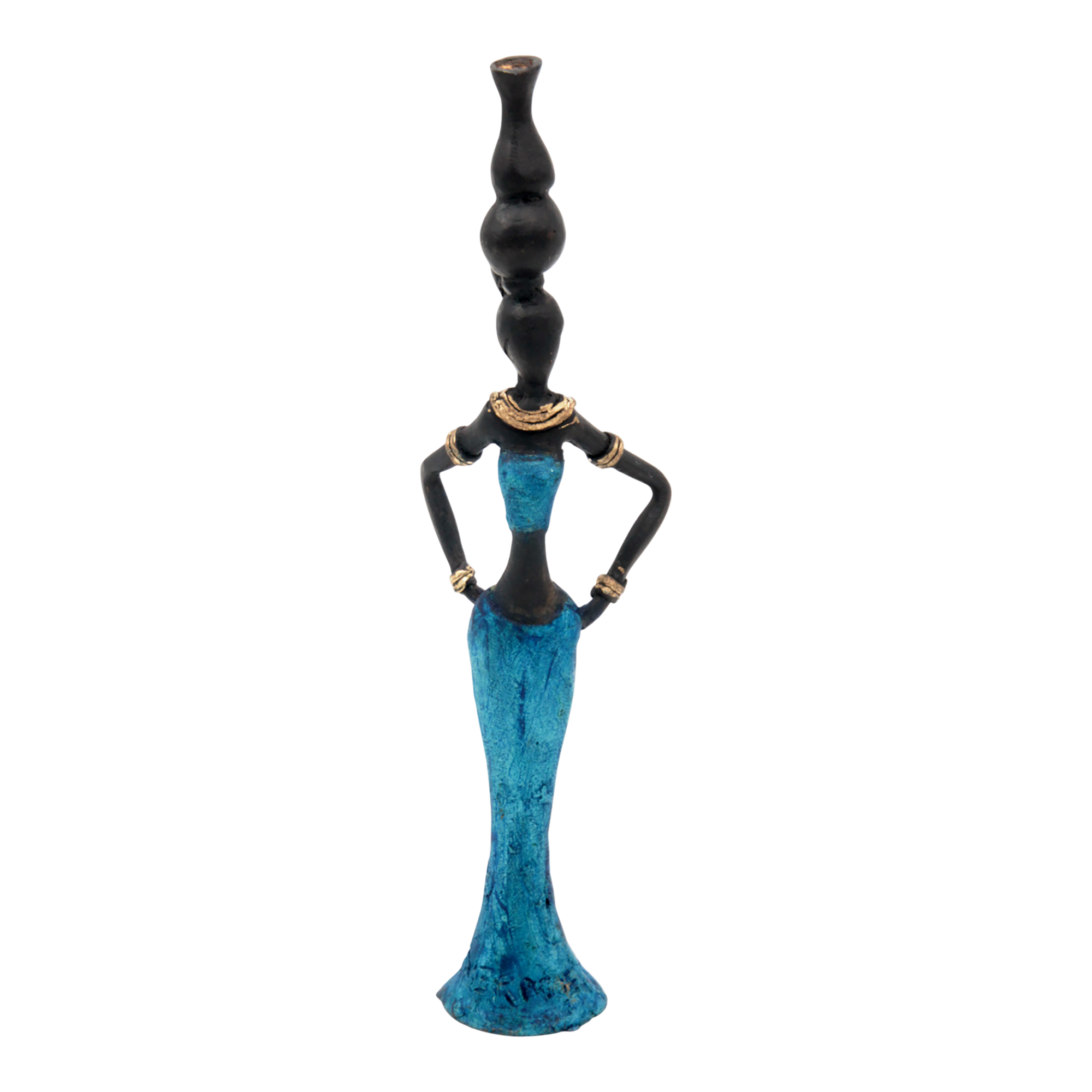 Bronze Mohamadi Dermé 20 cm bleu n°4 