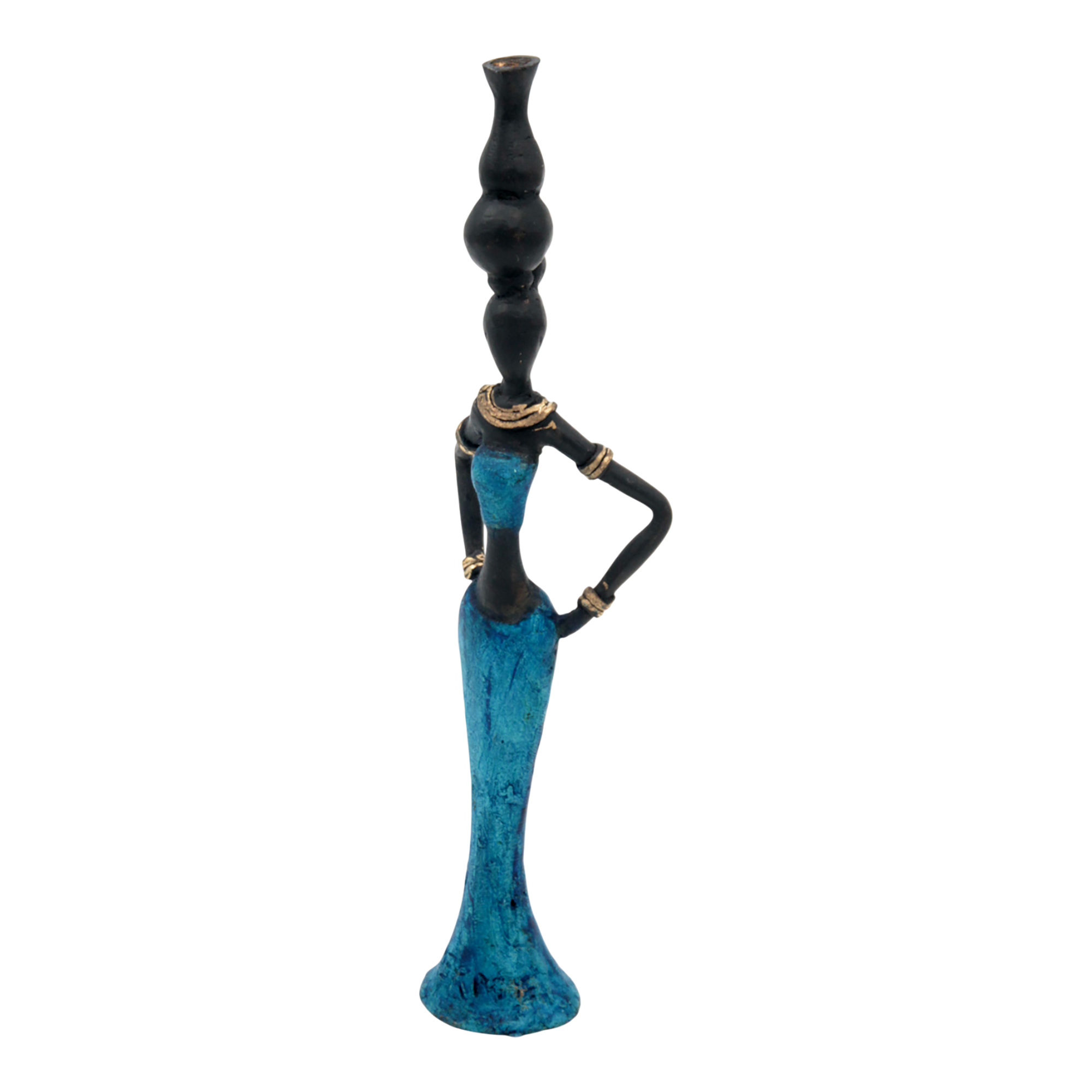 Bronze Mohamadi Dermé 20 cm bleu n°4 
