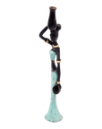 Bronze Mohamadi Dermé 20 cm turquoise n°5 