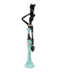 Bronze Mohamadi Dermé 20 cm turquoise n°8 