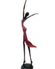 Bronze danseuse 55 cm rouge n°1 Bronzes d'Afrique
