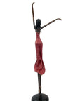 Bronze danseuse 55 cm rouge n°1 Bronzes d'Afrique