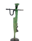Abdoulaye's bronze 25cm green n°1 