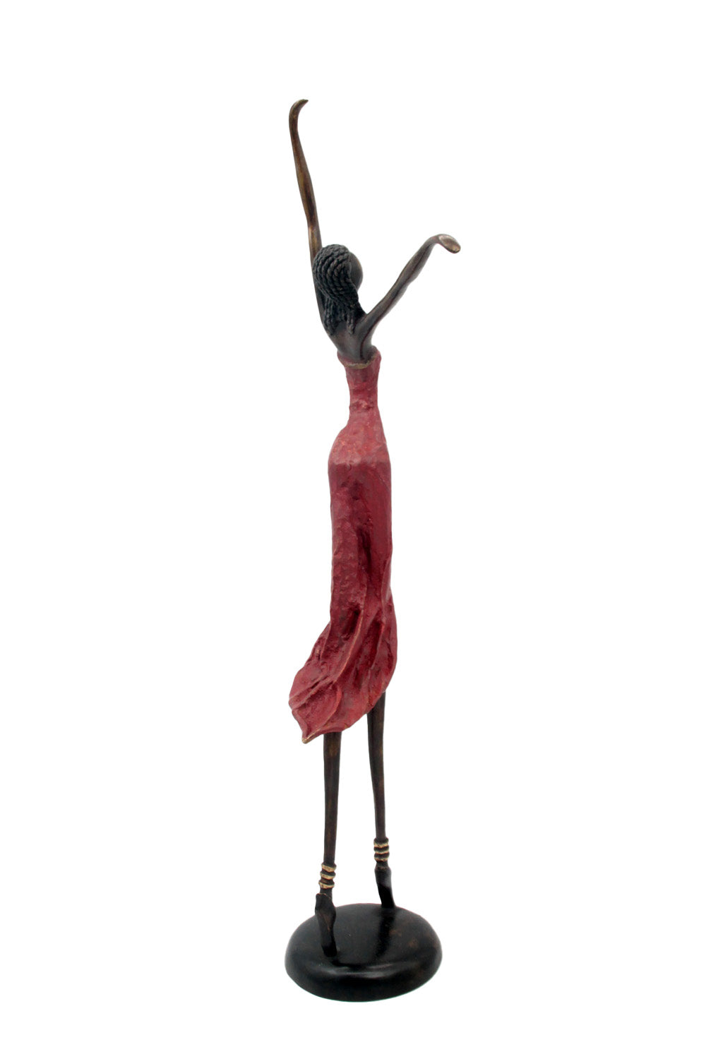 Bronze danseuse 55 cm rouge n°1 Bronzes d'Afrique