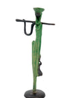 Abdoulaye's bronze 25cm green n°1 